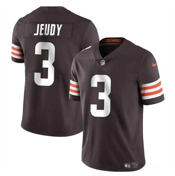Men & Women & Youth Cleveland Browns #3 Jerry Jeudy Brown Vapor Limited Football Stitched Jersey,We sell and wholesale Men & Women & Youth Cleveland Browns #3 Jerry Jeudy Brown Vapor Limited Football Stitched Jersey on line form chian!